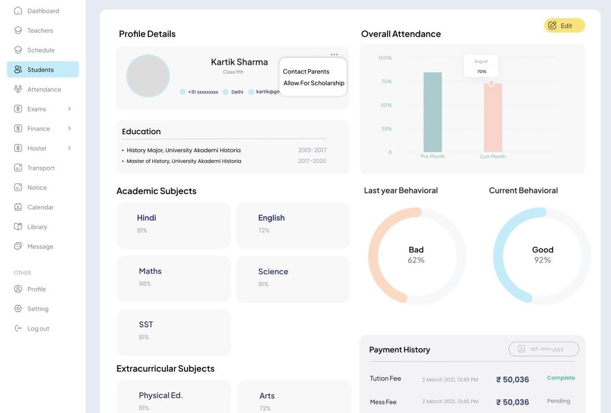 app screen